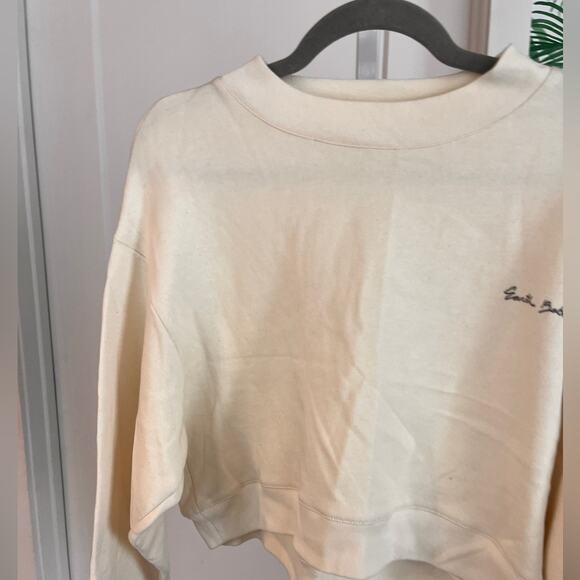 Boyish Cream Earth Babe Cropped Sweatshirt NWOT Small - Picture 6 of 14